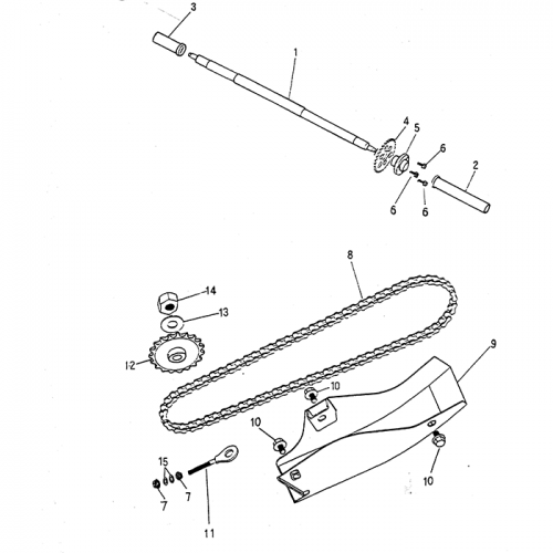 Rear Wheel Axle | Chain