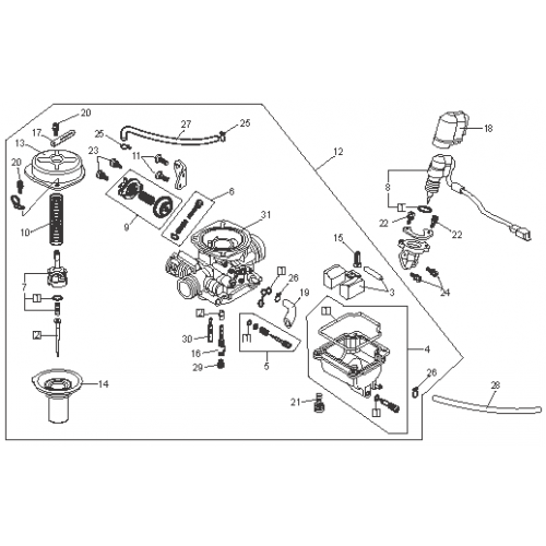 Carburetor (Kasea Adventure Buggy 150)