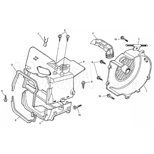 Fan Cover and Shroud (Kasea LM150IIR 2003)