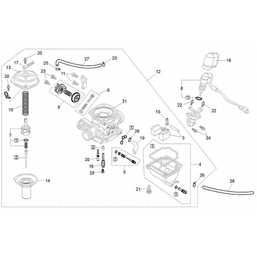 Carburetor (Kasea LM150IIR 2003)