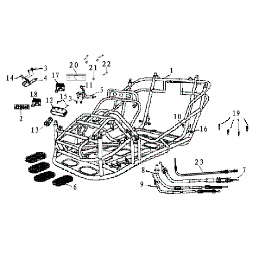 Frame Composition (Dazon Raider 250D 2006 and Earlier)
