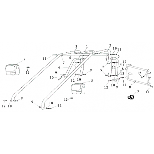 Brush Guard Bar (Dazon Raider 250D 2006 and Earlier)