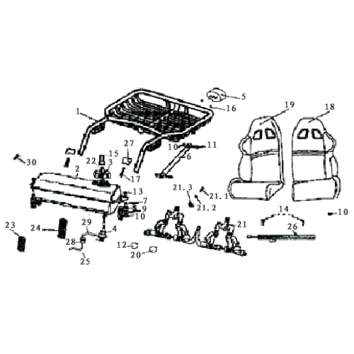 Fuel Tank Assembly (Dazon Raider 250D 2006 and Earlier)
