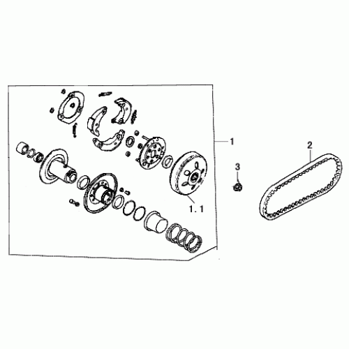 Driven Pulley (Dazon Raider 250 Engine 2006+) Driven Pulley (Dazon Raider 250 Engine 2006+)