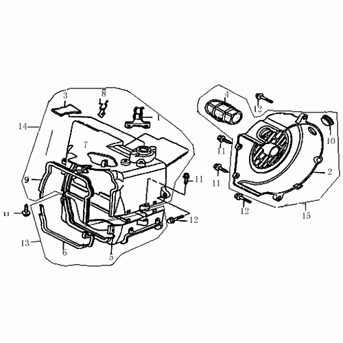 Fan Cover/Shroud (Dazon Raider 150 2005 and Older)
