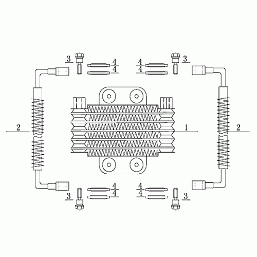 Oil Radiator (Dazon Raider 150 2005 and Older)