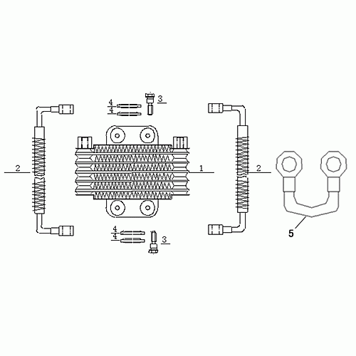 Oil Radiator (Dazon Raider 150 2006 and Earlier)