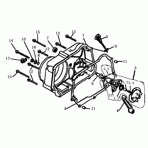 Right Crankcase Cover (Dazon Raider 90 2006 and Earlier) Right Crankcase Cover (Dazon Raider 90 2006 and Earlier)