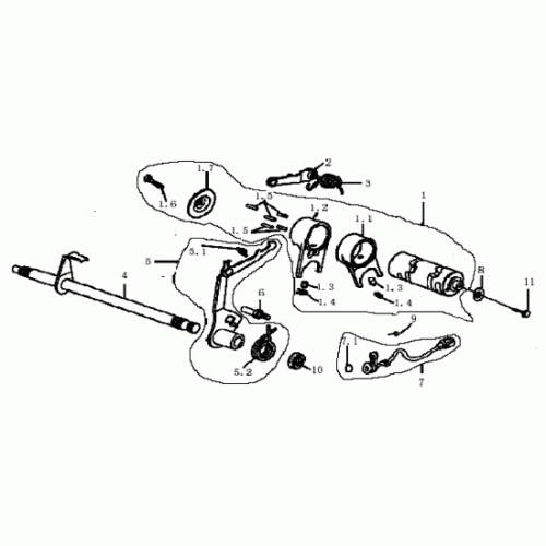 Gearshift Drum (Dazon Raider 90 2006 and Earlier)
