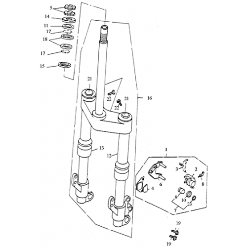 Front Fork (Lambretta UNO50)